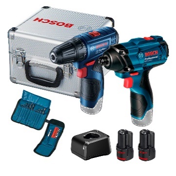 Combo Taladro Atornillador GSR 120 LI + Atornillador Impacto GDR 120-LI