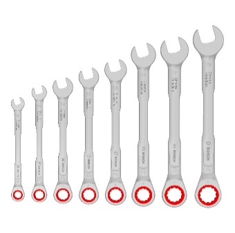 Carraca Llave combinada Juego (8-19 mm) 8-piece