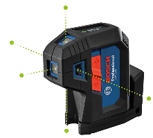 Niver láser de puntos GPL 5 G
Linea verde