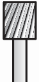 Fresa alta velocidad punta cuadrada de 5/16" - 7.9 mm