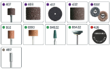 Kit de accesorios para Cortar, Esmerilar, Grabar y Lijar
31 unidades