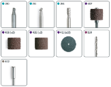 Kit de accesorios para madera para Tallar, Lijar y Perforar
20 unidades