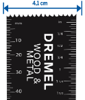 Hoja de corte bimetalica al ras para madera y metal de 4.1 cm
